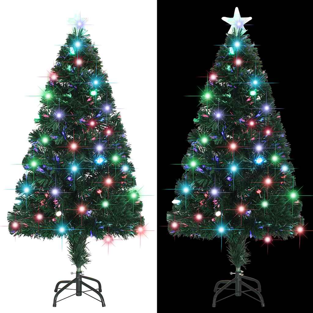 Artificial Christmas Tree Green Fiberglass, Steel 47.2 in