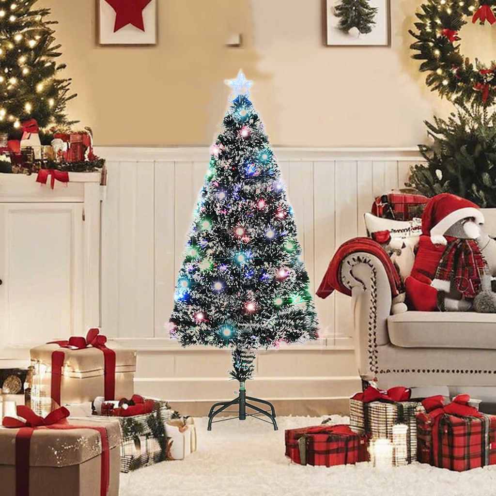 Artificial Christmas Tree Green Fiberglass, Steel 47.2 in