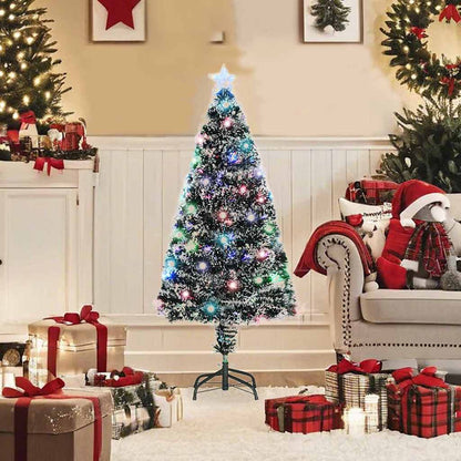 Artificial Christmas Tree Green Fiberglass, Steel 47.2 in