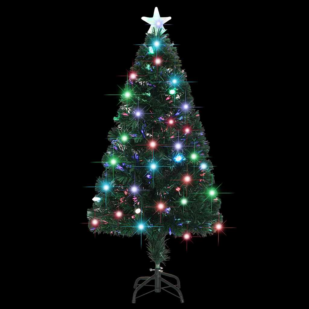 Artificial Christmas Tree Green Fiberglass, Steel 47.2 in