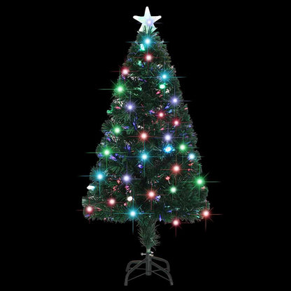 Artificial Christmas Tree Green Fiberglass, Steel 47.2 in