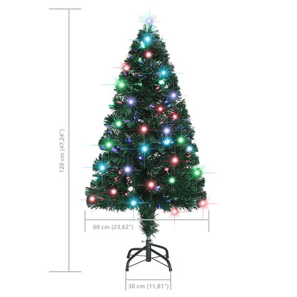 Artificial Christmas Tree Green Fiberglass, Steel 47.2 in