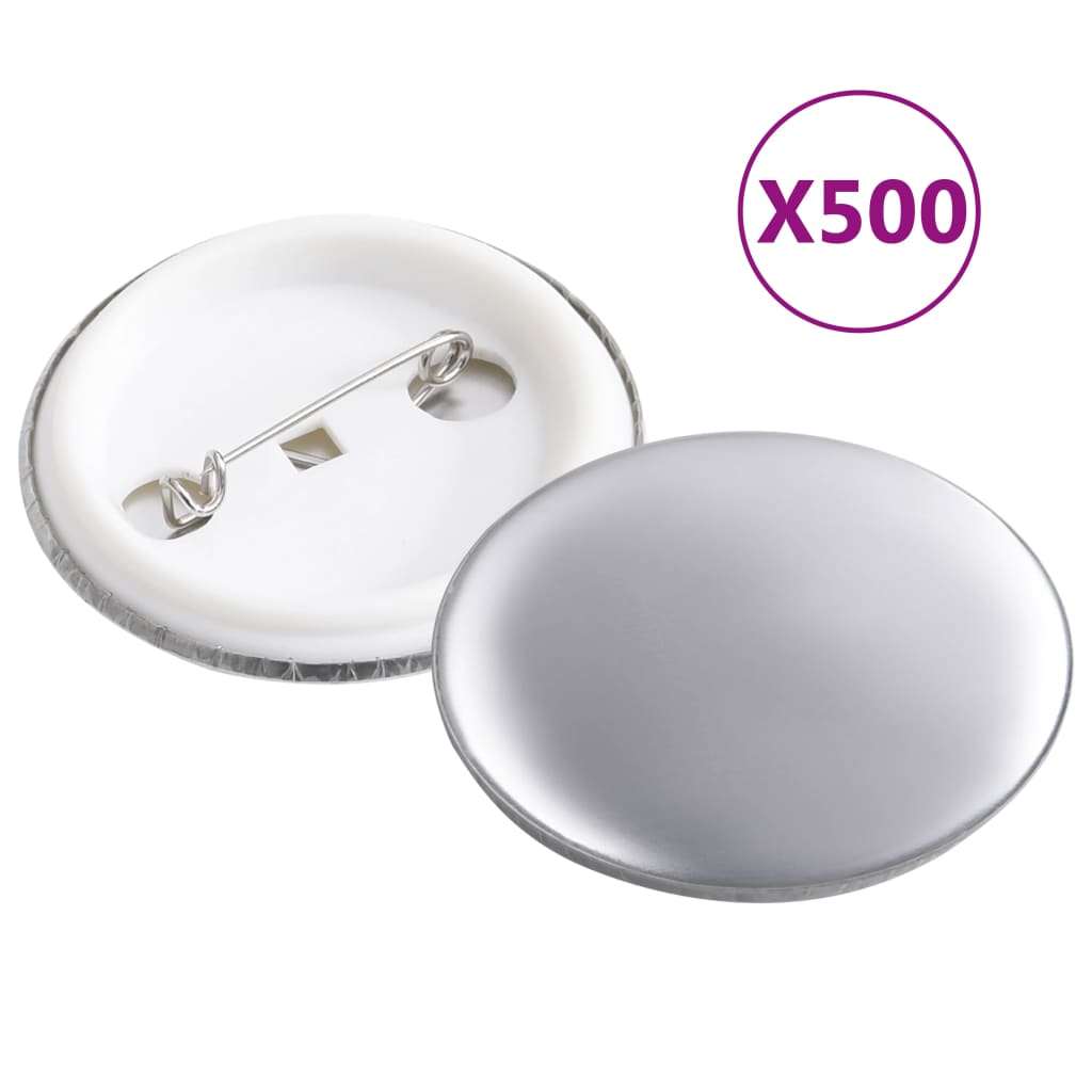 Pinback Button Parts 500 Sets 1.5"