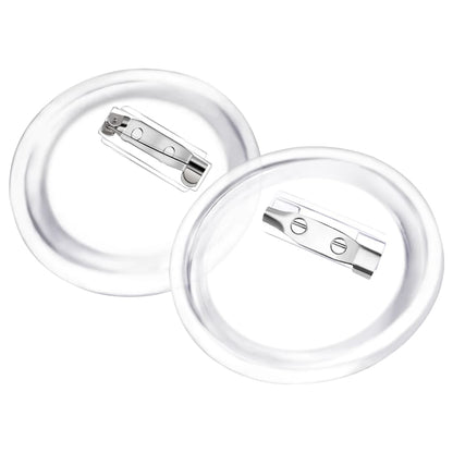 Button Badges Kit with Pins 100 Sets Acrylic 1.7"