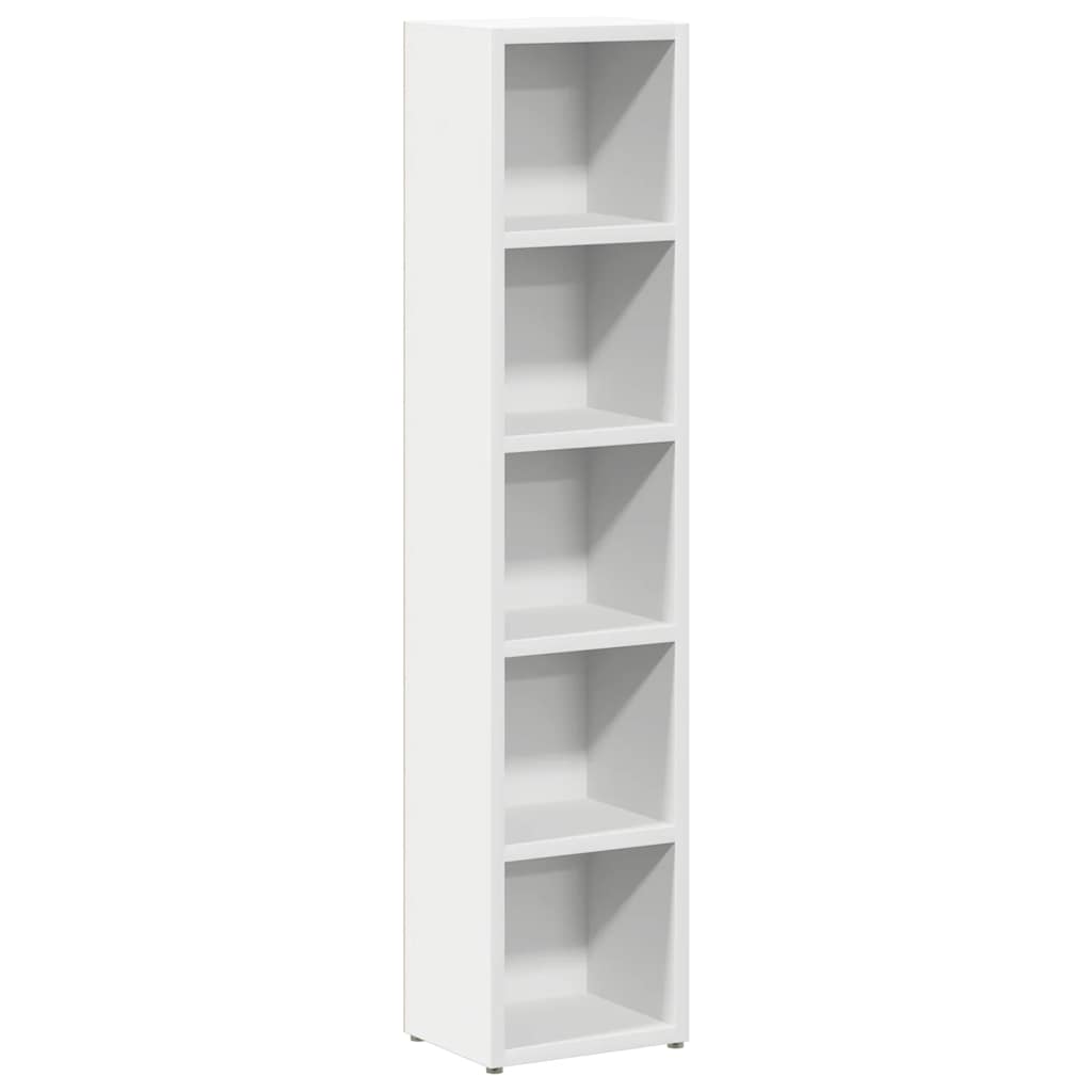 CD Cabinets 2 pcs White 8.3"x6.3"x36.8" Engineered Wood