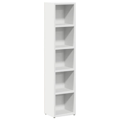 CD Cabinets 2 pcs White 8.3"x6.3"x36.8" Engineered Wood