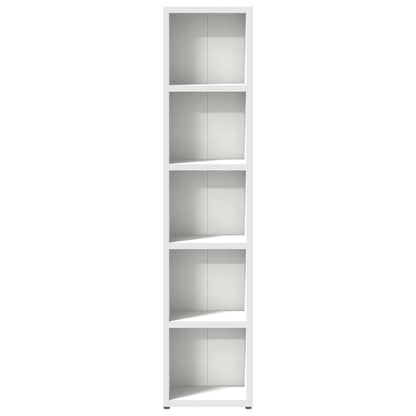 CD Cabinets 2 pcs White 8.3"x6.3"x36.8" Engineered Wood