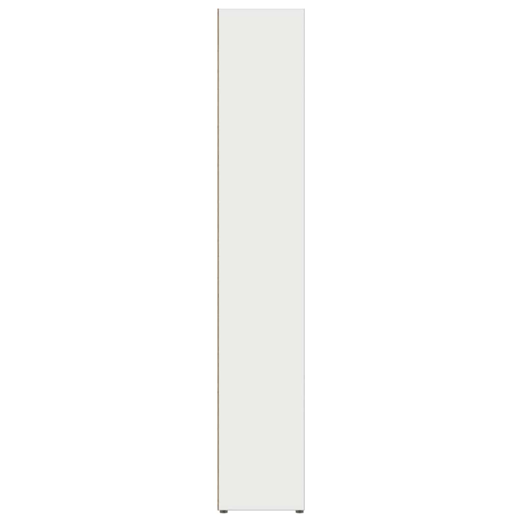 CD Cabinets 2 pcs White 8.3"x6.3"x36.8" Engineered Wood