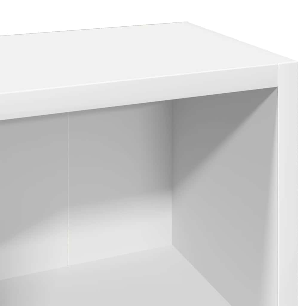 CD Cabinets 2 pcs White 8.3"x6.3"x36.8" Engineered Wood