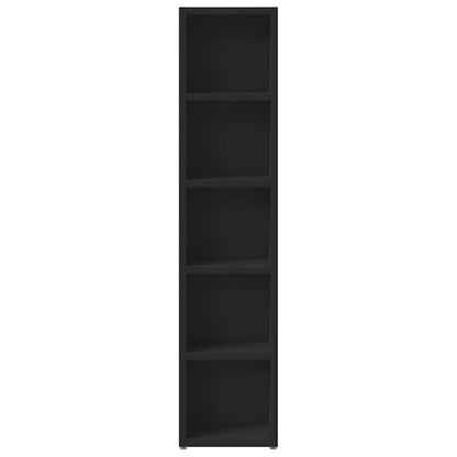 CD Cabinets 2 pcs Black 8.3x6.3x36.8" Engineered Wood