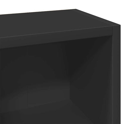 CD Cabinets 2 pcs Black 8.3x6.3x36.8" Engineered Wood