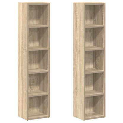CD Cabinets 2 pcs Sonoma Oak 8.3x6.3x36.8" Engineered Wood