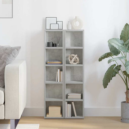 CD Cabinets 2 pcs Concrete Grey 8.3x6.3x36.8" Engineered Wood