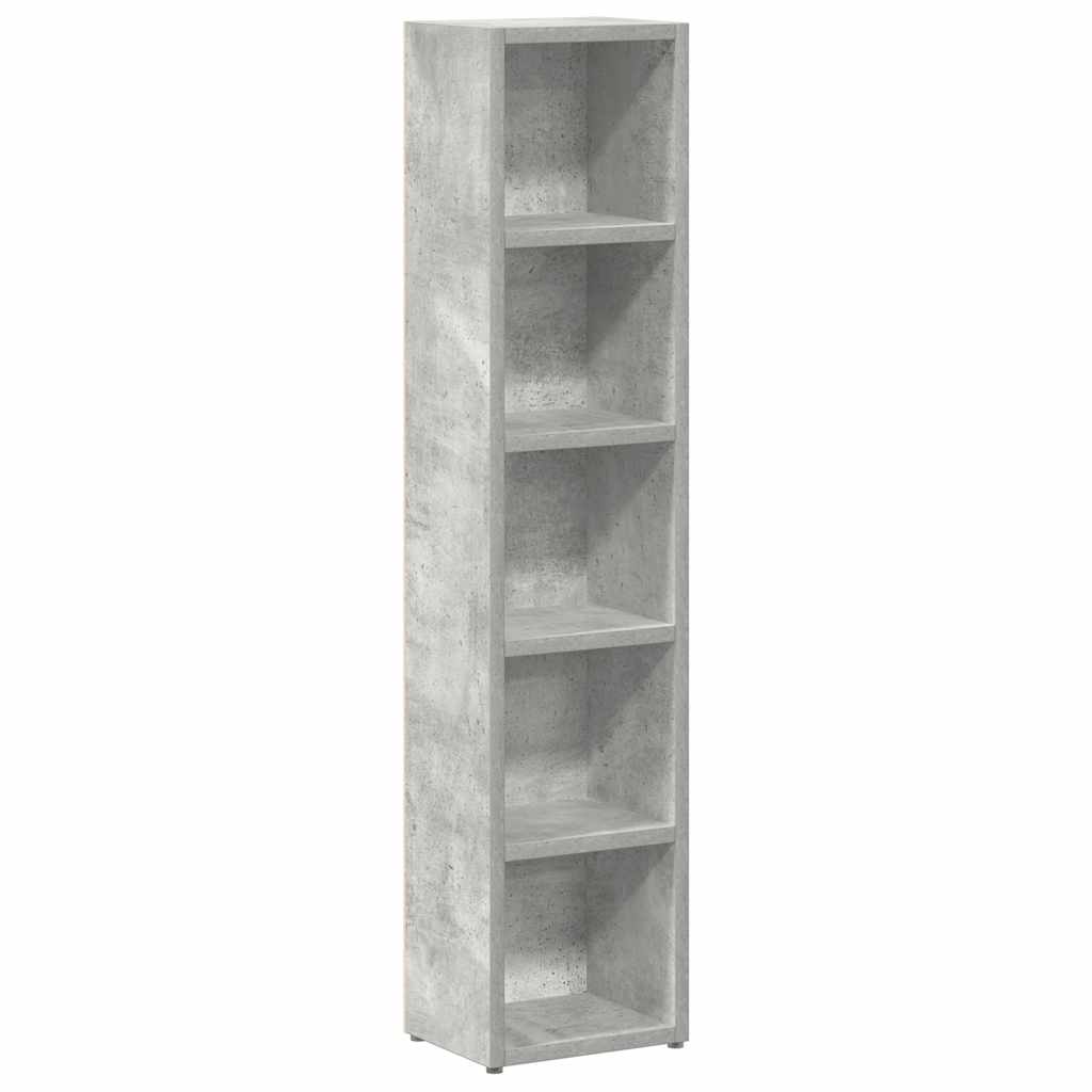 CD Cabinets 2 pcs Concrete Grey 8.3x6.3x36.8" Engineered Wood
