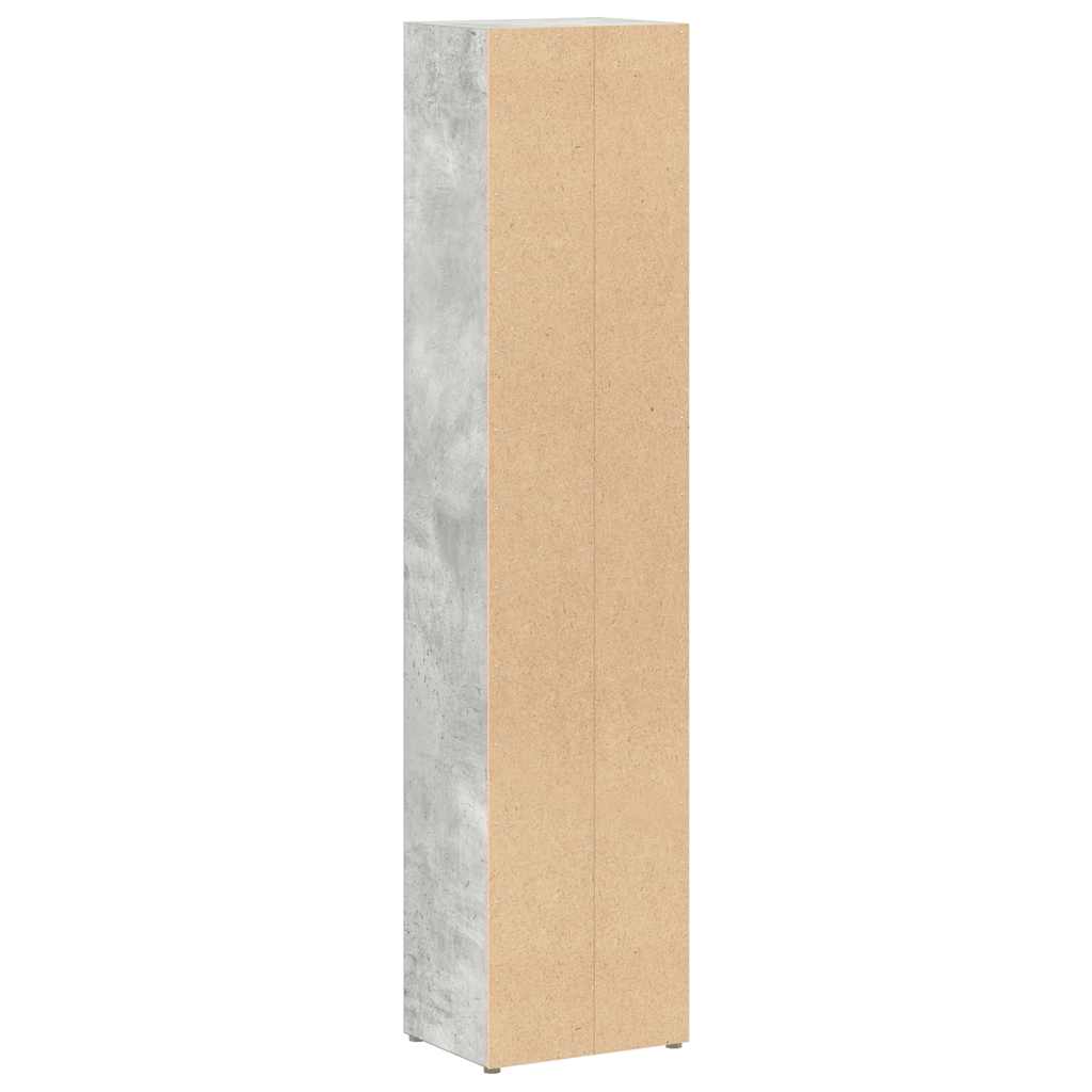 CD Cabinets 2 pcs Concrete Grey 8.3x6.3x36.8" Engineered Wood