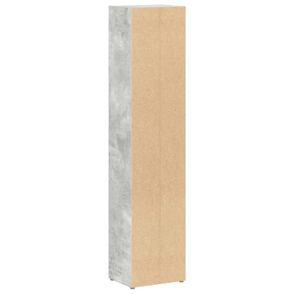 CD Cabinets 2 pcs Concrete Grey 8.3x6.3x36.8" Engineered Wood