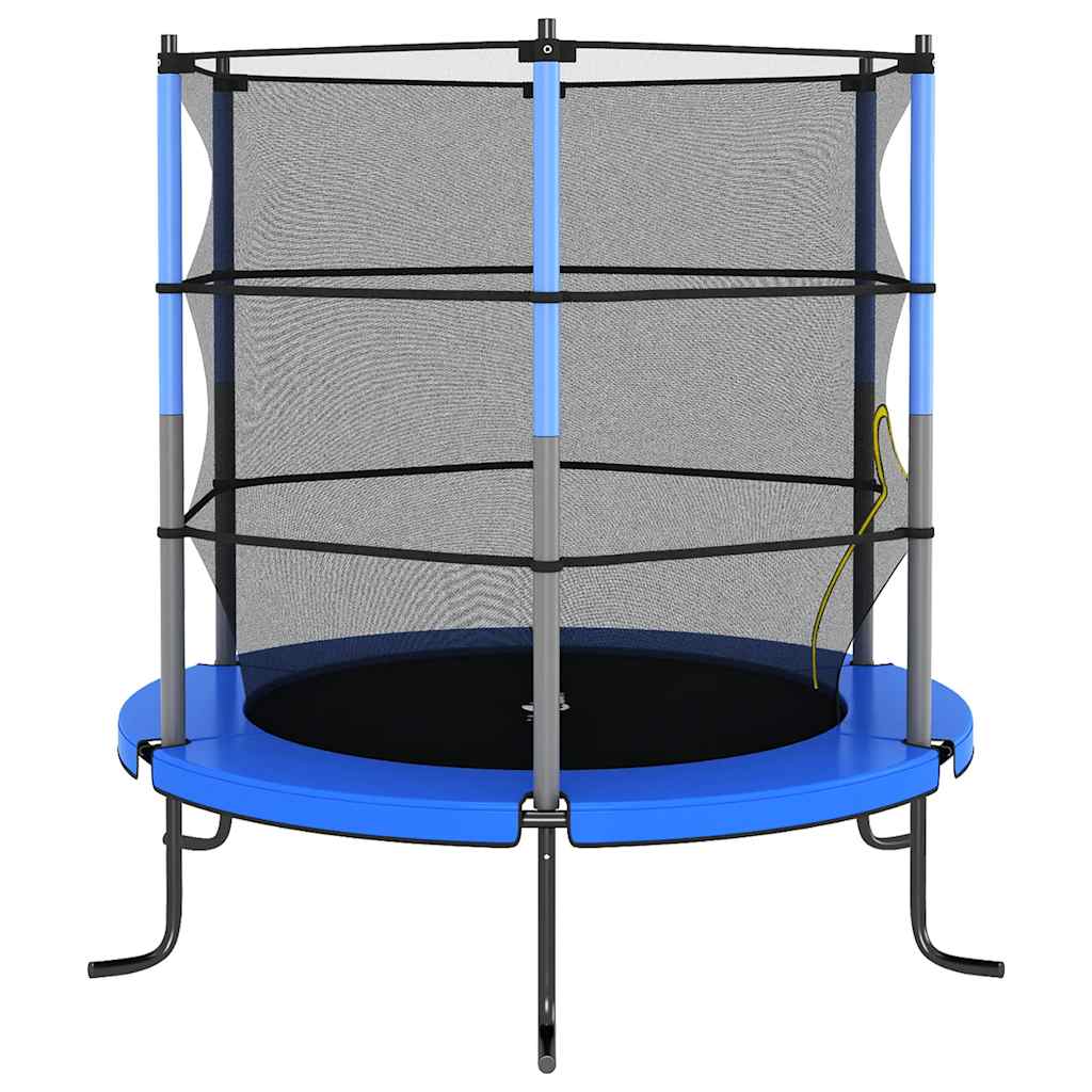 Trampoline Black, Grey, Blue Powder-Coated Steel, PVC, PP, Polyester