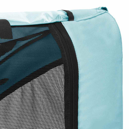 Pet Bike Trailer Blue and Black Oxford fabric (100% polyester), Steel