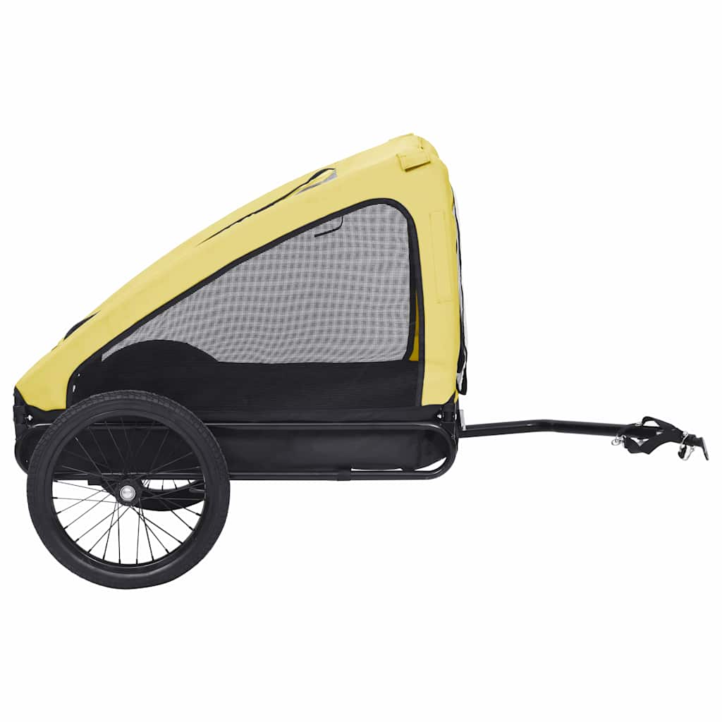 Pet Bike Trailer Yellow and black