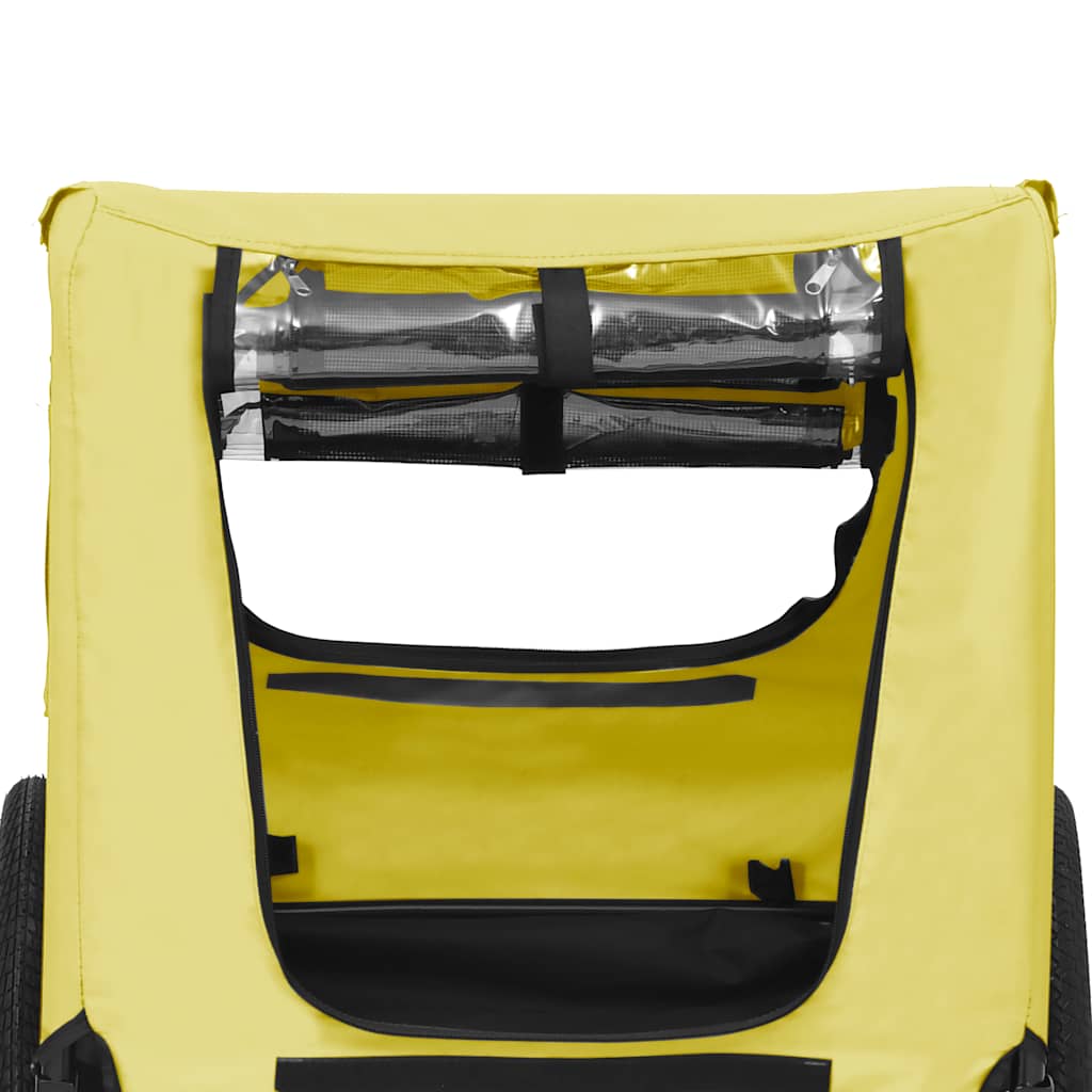 Pet Bike Trailer Yellow and black