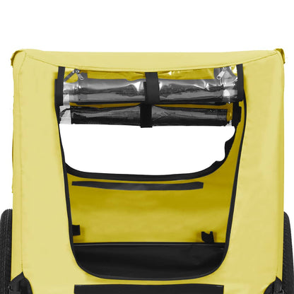Pet Bike Trailer Yellow and black