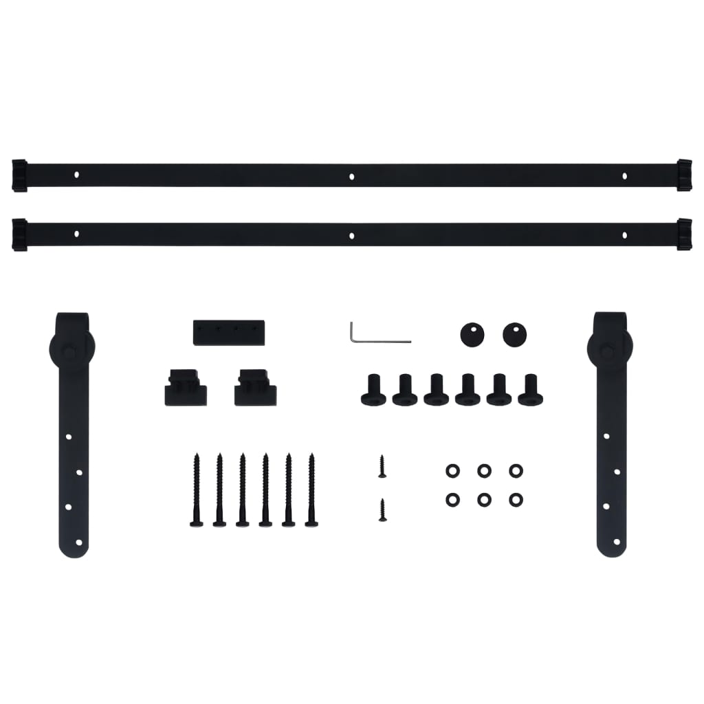 Mini Sliding Cabinet Door Kit Carbon Steel 78.7"