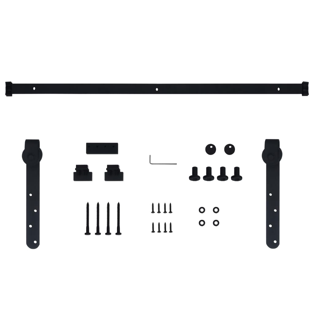 Mini Sliding Cabinet Door Kit Carbon Steel 59.8"