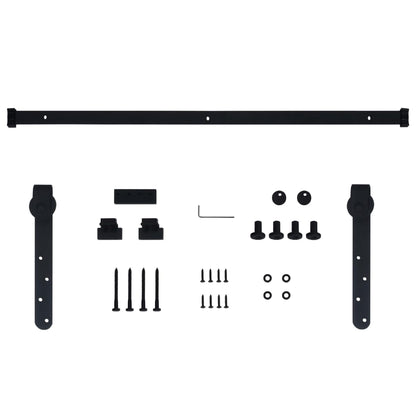 Mini Sliding Cabinet Door Kit Carbon Steel 59.8"
