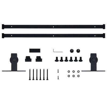 Mini Sliding Cabinet Door Kit Carbon Steel 78.7"