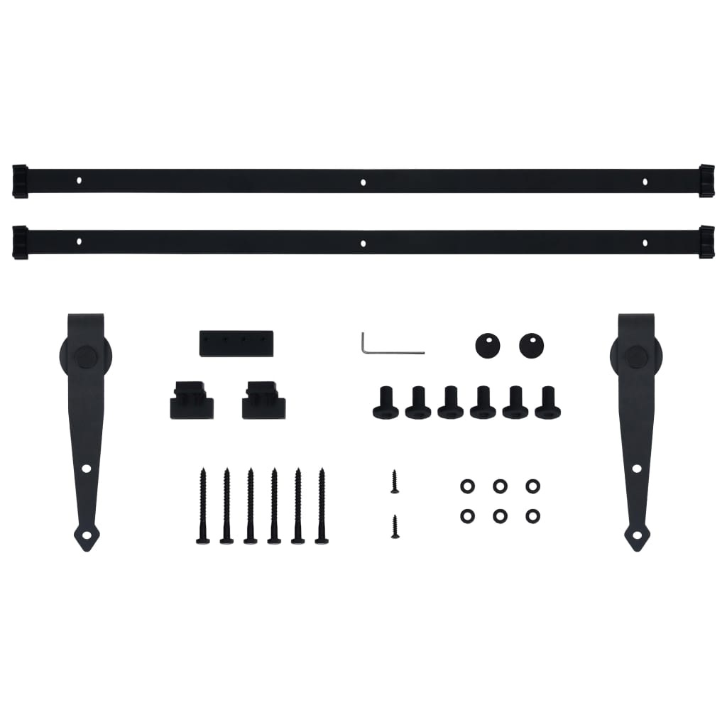 Mini Sliding Cabinet Door Kit Carbon Steel 72"