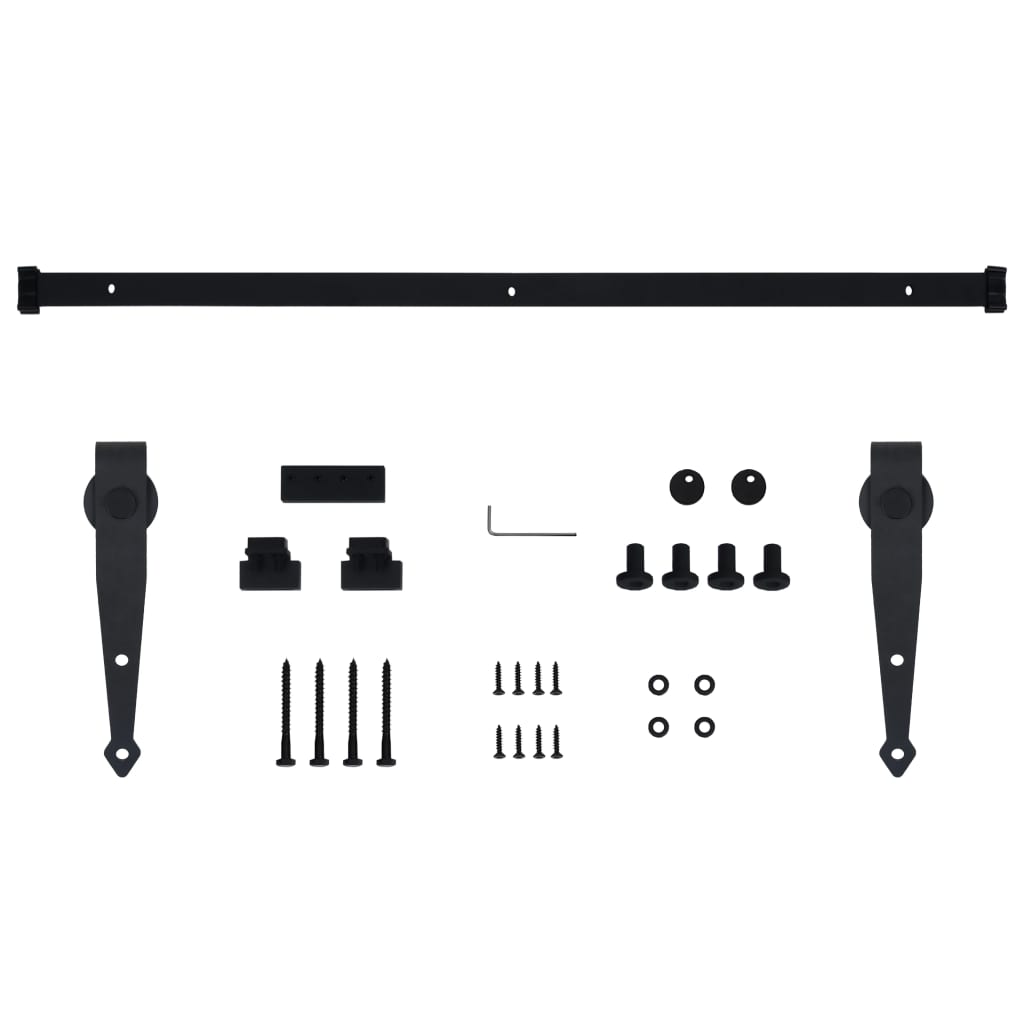 Mini Sliding Cabinet Door Kit Carbon Steel 59.8"
