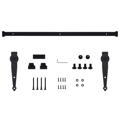 Mini Sliding Cabinet Door Kit Carbon Steel 59.8"