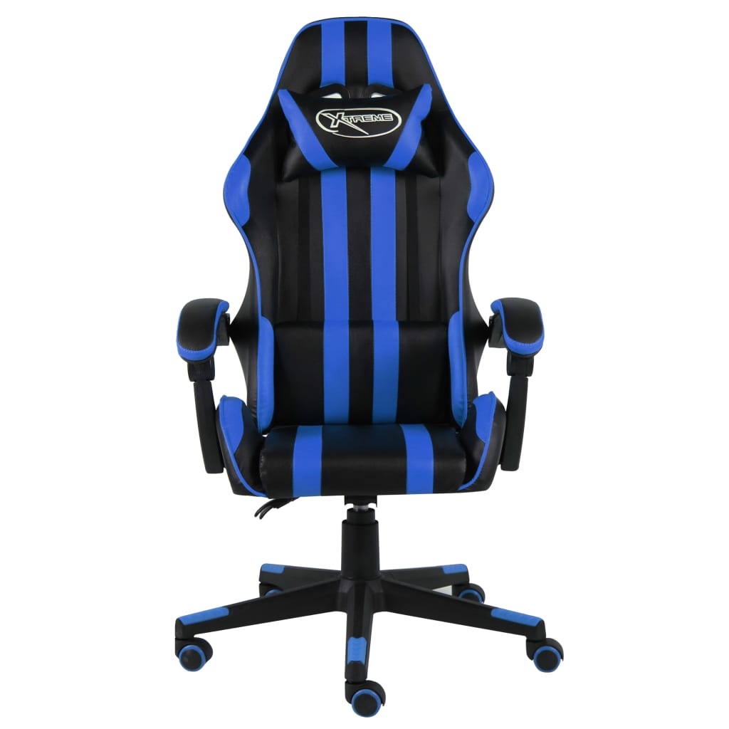 Racing Chair Blue and black Faux leather, plywood, steel Medium