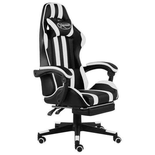 Chair Black and white Faux leather (100% PVC), plywood, steel