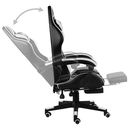 Chair Black and white Faux leather (100% PVC), plywood, steel