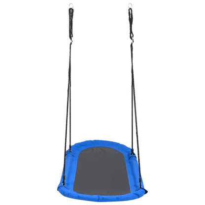 Nest Swing Blue and Black Steel Frame 64.9x27.6 in