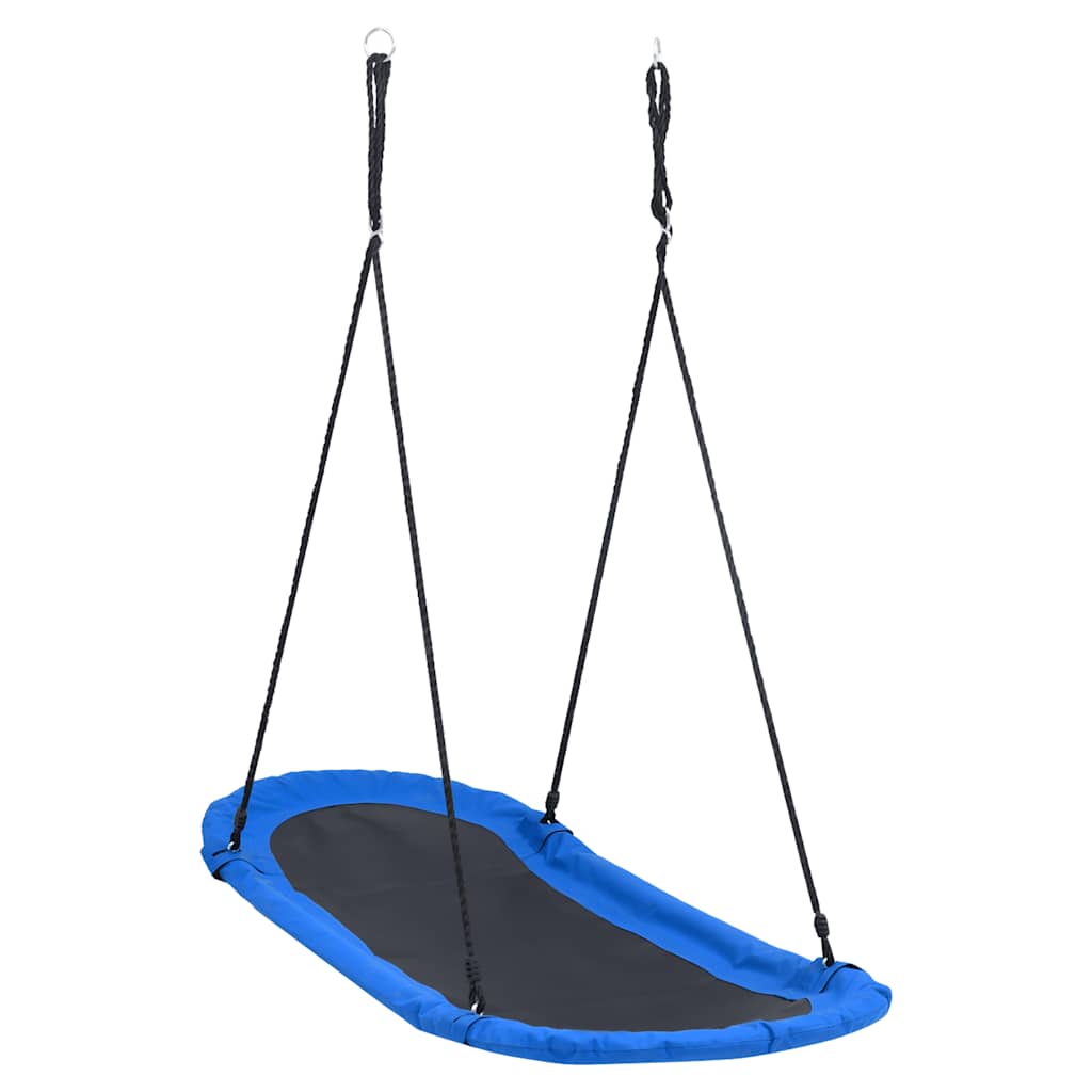 Nest Swing Blue and Black Steel Frame 64.9x27.6 in