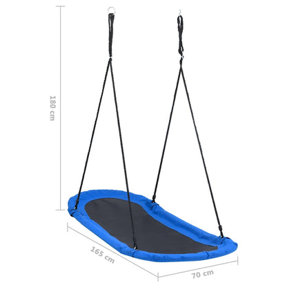 Nest Swing Blue and Black Steel Frame 64.9x27.6 in