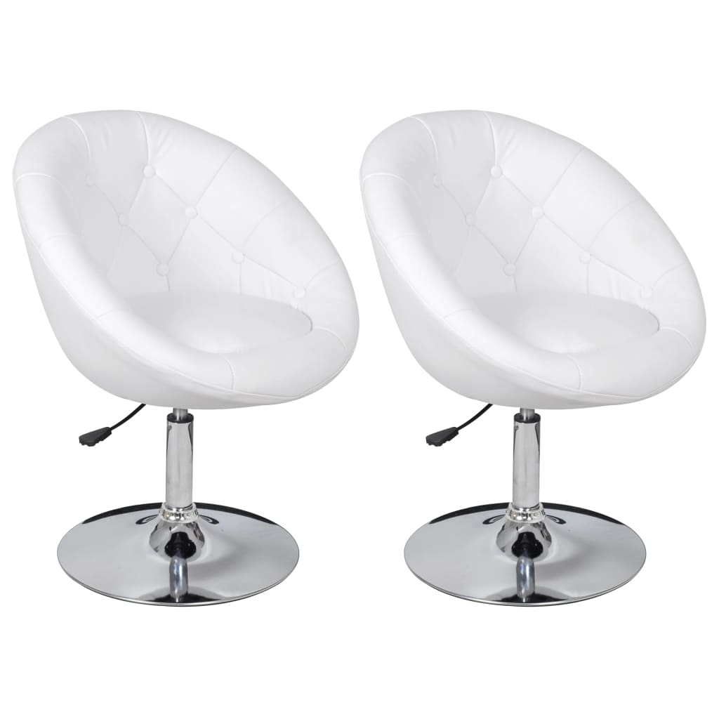 Stool Set of 2 White