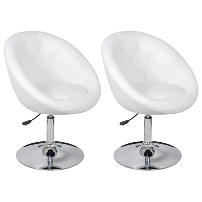 Stool Set of 2 White