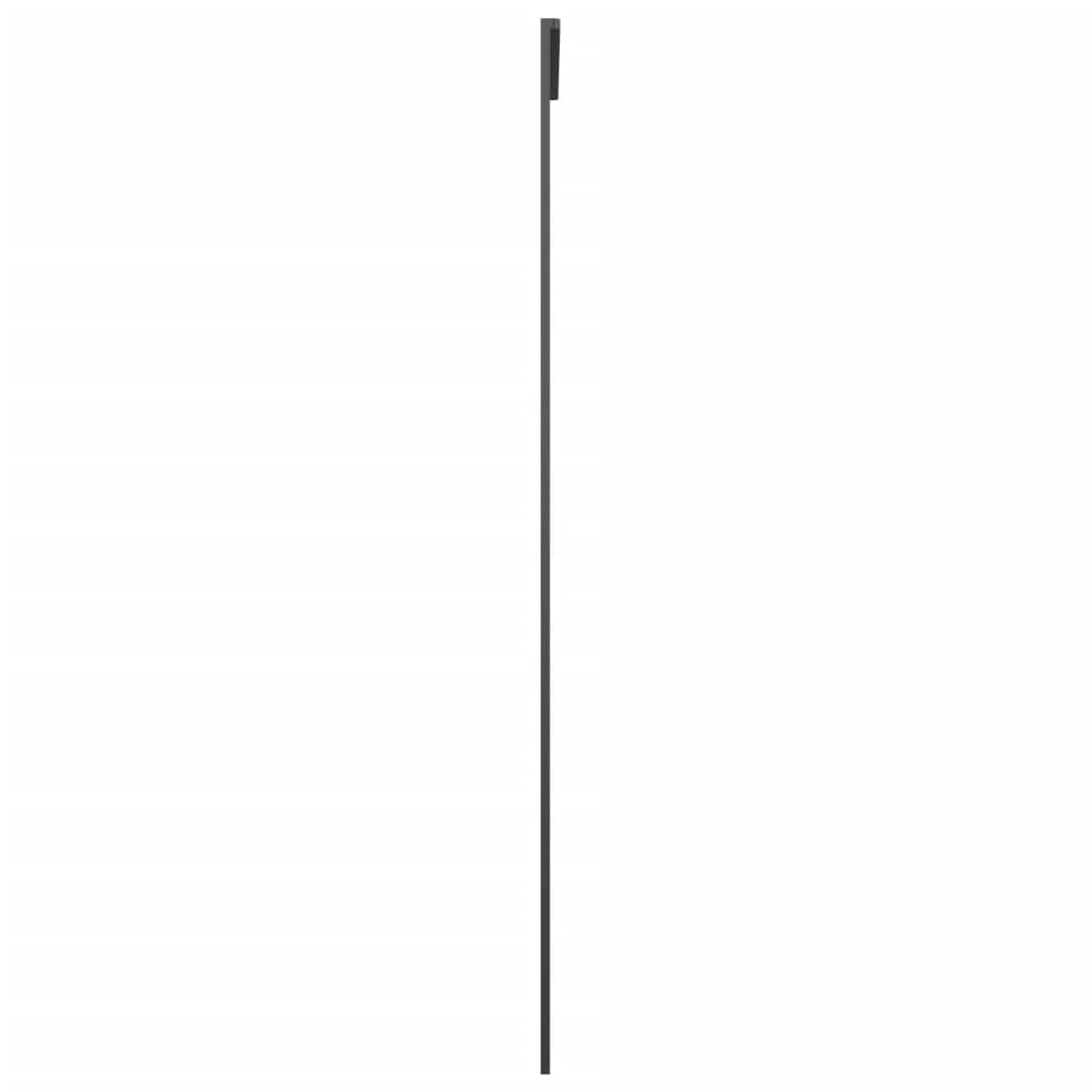 Sliding Door Aluminum and ESG Glass 29.9"x80.7" Black