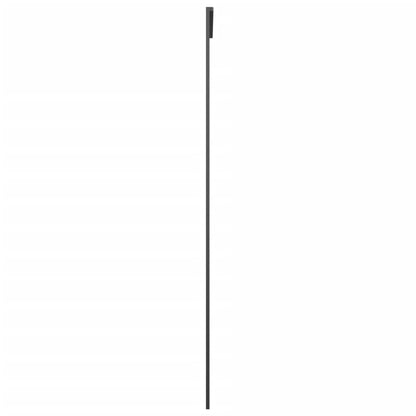 Sliding Door Aluminum and ESG Glass 29.9"x80.7" Black