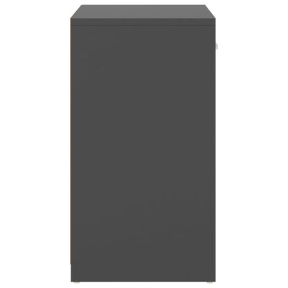 Shoe Bench Grey 37.2x12.2x22.4" Engineered Wood