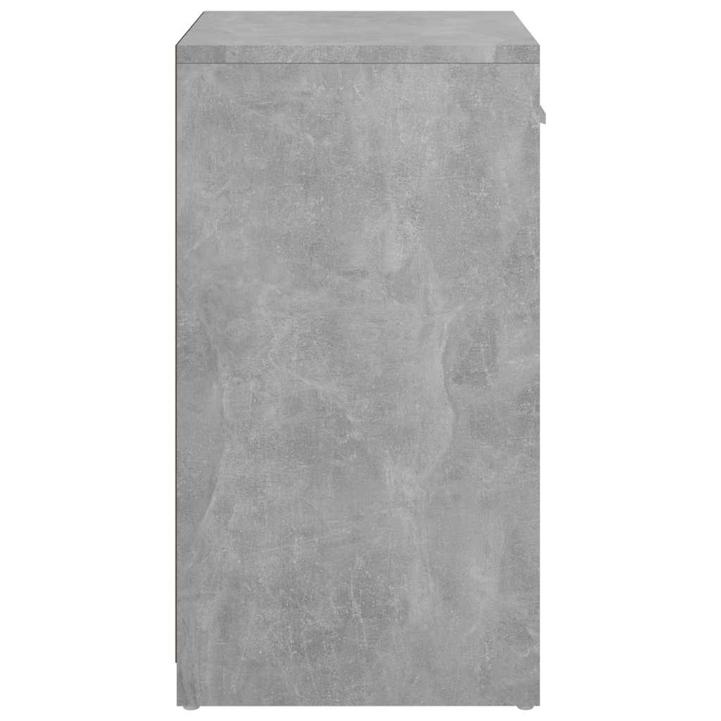 Shoe Bench Concrete Grey 37.2x12.2x22.4" Engineered Wood