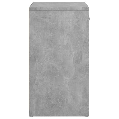 Shoe Bench Concrete Grey 37.2x12.2x22.4" Engineered Wood