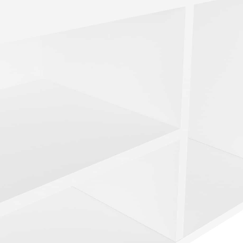 Shoe Bench with Cushion White 31.5"x11.8"x18.5" Engineered Wood
