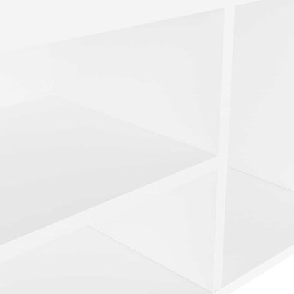 Shoe Bench with Cushion White 31.5"x11.8"x18.5" Engineered Wood