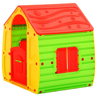 Playhouse Red, Green, Yellow 100% PP (polypropylene) UV-resistant
