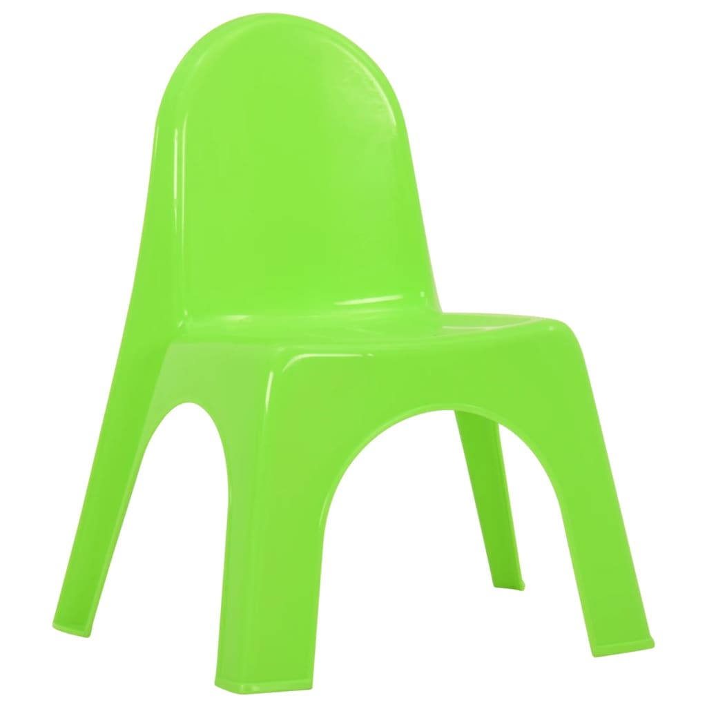 Kids Table And Chair Red, green, yellow, blue 100% PP (polypropylene)