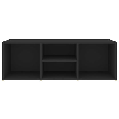 Shoe Storage Bench Black 41.3x13.8x13.8" Engineered Wood